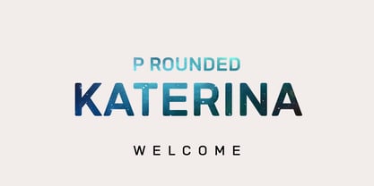 Katerina P Rounded Font Poster 1