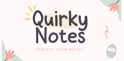 Quirky Notes Font Poster 1