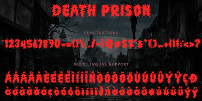 Death Prison Font Poster 6