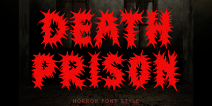 Death Prison Font Poster 1