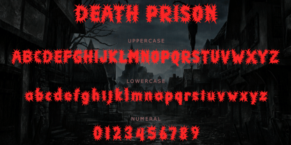 Death Prison Font Poster 5