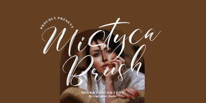 Mistyca Brush Font Poster 1
