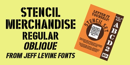 Stencil Merchandise JNL Font Poster 1