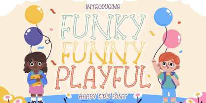 Funky Funny Playful Font Poster 1