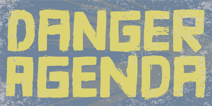 Danger Agenda Font Poster 1