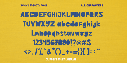 Sunny Monsta Font Poster 13