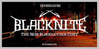 Blacknite Font Poster 1