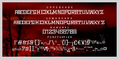 Blacknite Font Poster 4