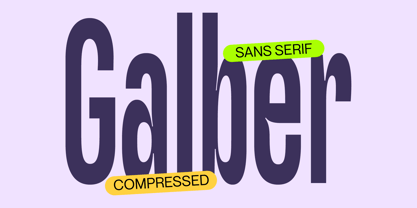 Galber Font Poster 1
