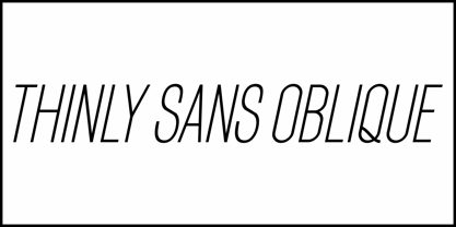 Thinly Sans JNL Font Poster 4