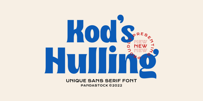 Kods Hulling Font Poster 1