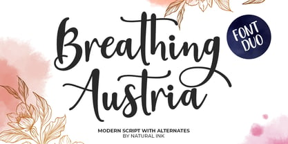 Breathing Austria Font Poster 1