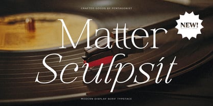 Matter Sculpit Font Poster 1