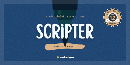 Scripter Umka Font Poster 1