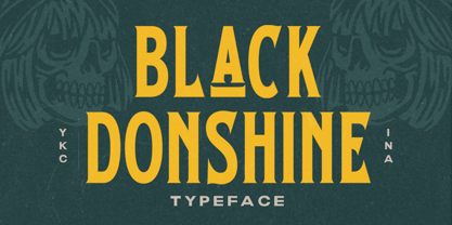 Black Donshine Font Poster 1