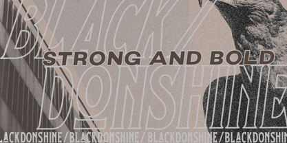 Black Donshine Font Poster 3