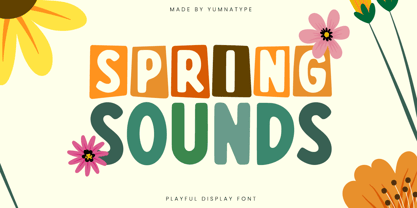 Spring Sounds Font Poster 1