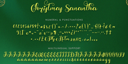 Christmas Sanantha Font Poster 6