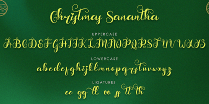 Christmas Sanantha Font Poster 5