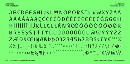 Apestron Font Poster 9