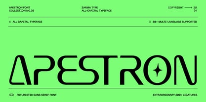 Apestron Font Poster 1