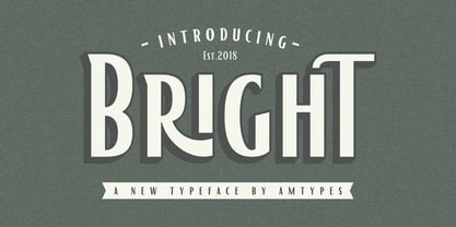 AM Bright Font Poster 1