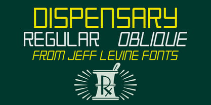 Dispensary JNL Font Poster 1