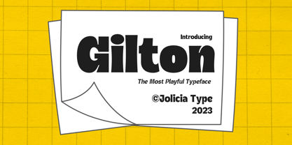 Gilton Font Poster 1