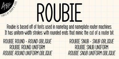 Roubie Font Poster 1