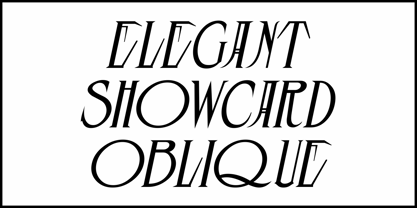 Elegant Showcard JNL Fuente Póster 4