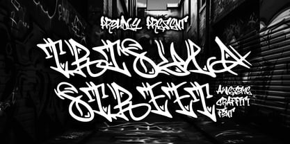 Trisula Street Graffiti Font Poster 1