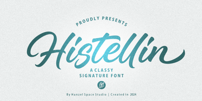 Histellin Font Poster 1