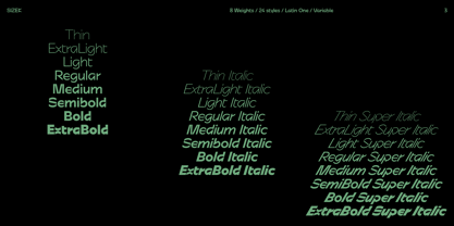 Sizek Font Poster 3