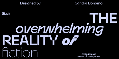 Sizek Font Poster 2