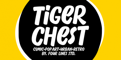 Tiger Chest Font Poster 1