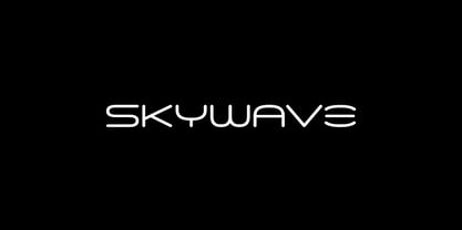 Skywave Font Poster 1