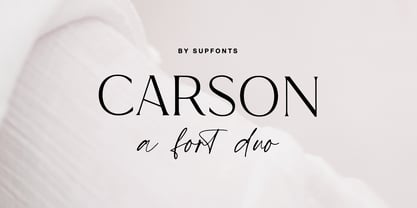 Carson Font Poster 1