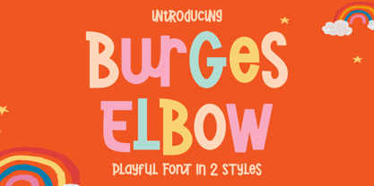 Burger Elbow Font Poster 1