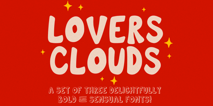 Lovers Clouds Font Poster 1