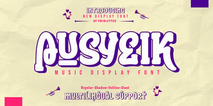 Ausyeik Font Poster 1