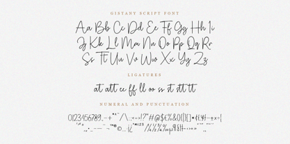 Gistany Font Poster 7