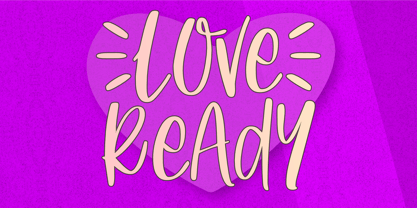 Love Ready Font Poster 1