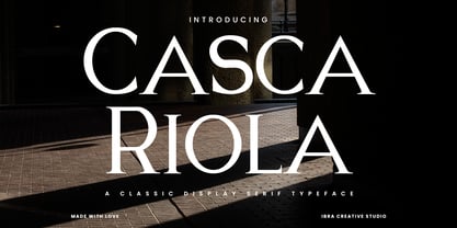 Casca Riola Font Poster 1