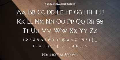 Casca Riola Font Poster 4