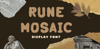 Rune Mosaic Font Poster 1