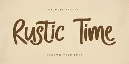 Rustic Time Font Poster 1