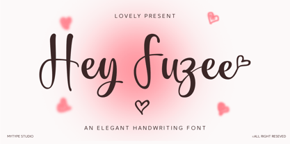 Hey Fuzee Font Poster 1