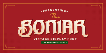 Boniar Font Poster 1