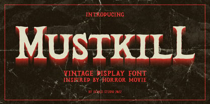 Mustkill Font Poster 1
