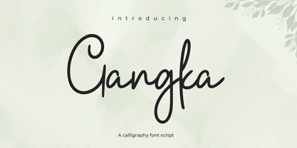 Gangka Font Poster 1